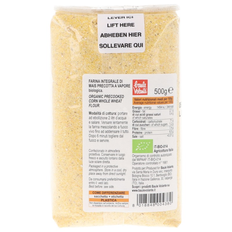 Polenta integrale istantanea bio