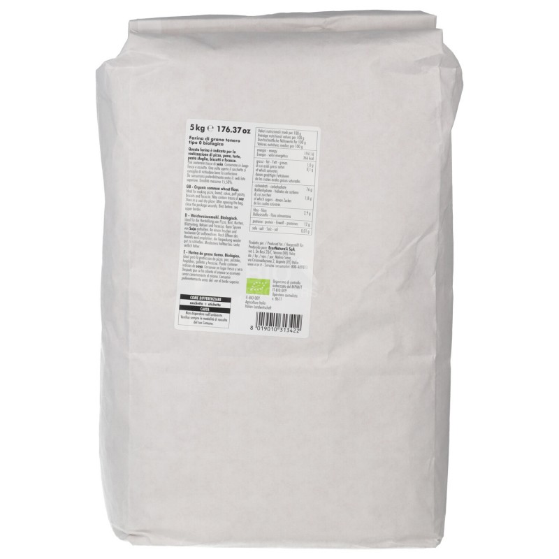 Farina di grano tenero tipo 0 bio