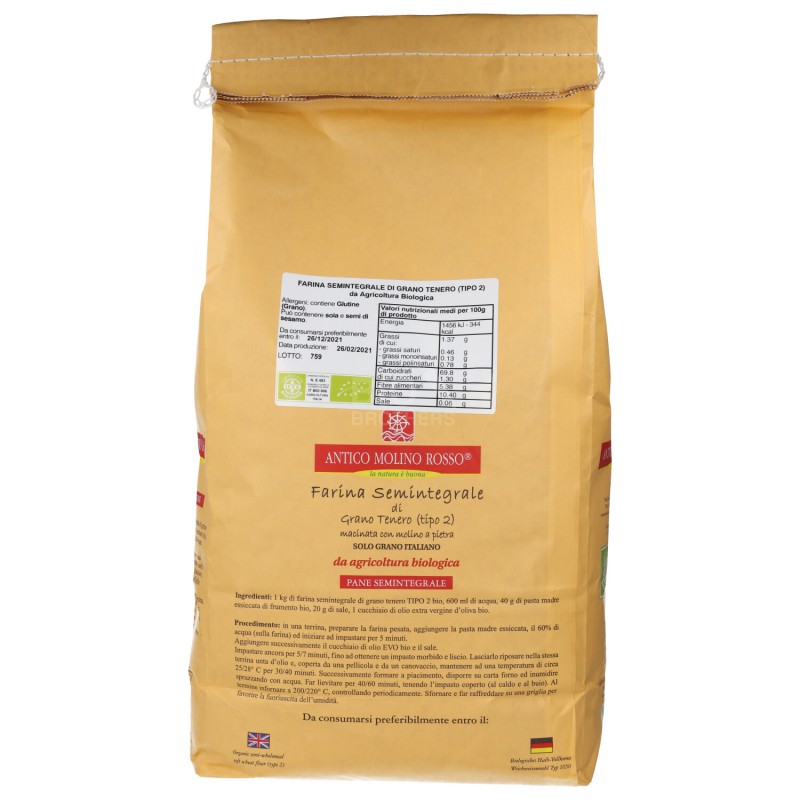 Farina di grano tenero tipo 2 bio
