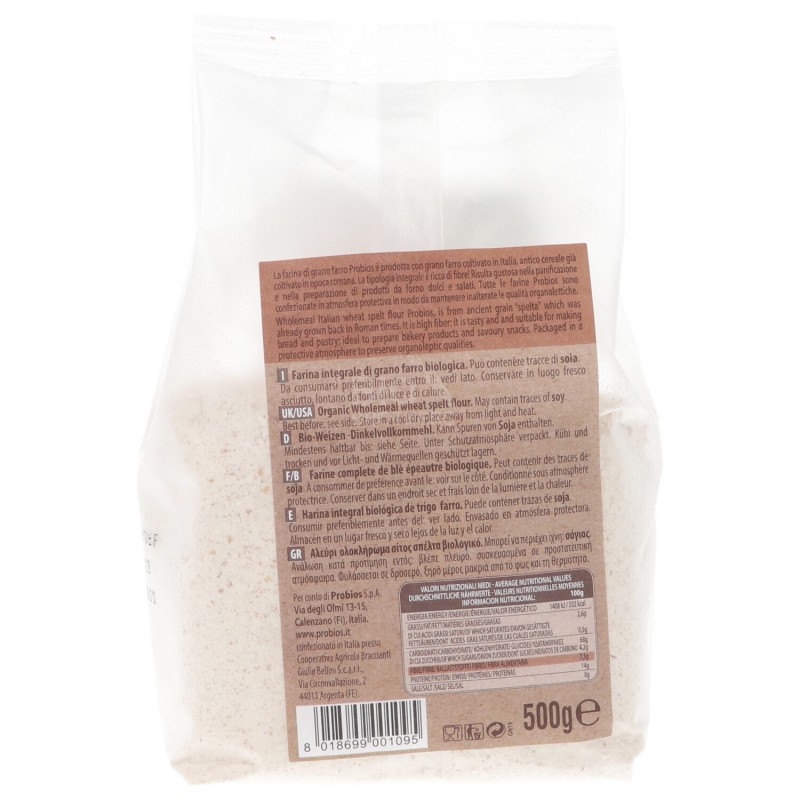 Farina integrale di farro italiano