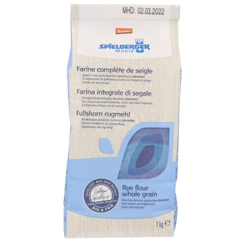 Farina integrale di segale bio