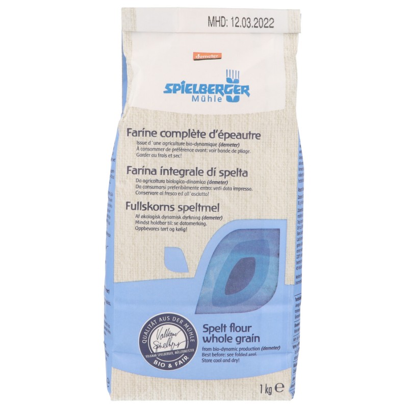 Farina integrale di farro spelta bio