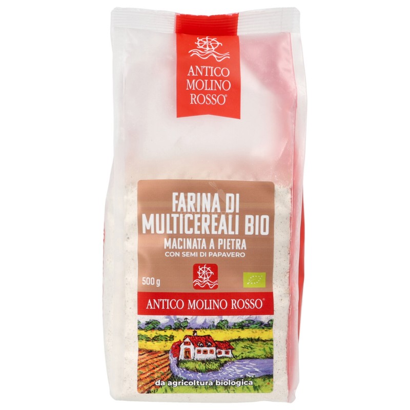 Farina di multicereali bio con semi di papavero