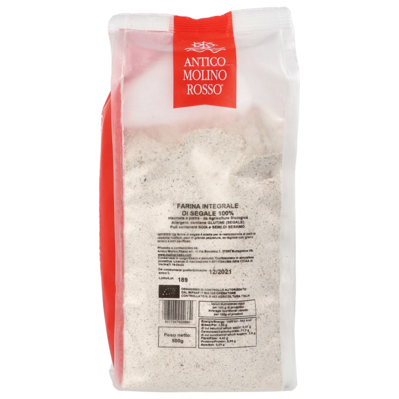 Farina integrale di segale bio