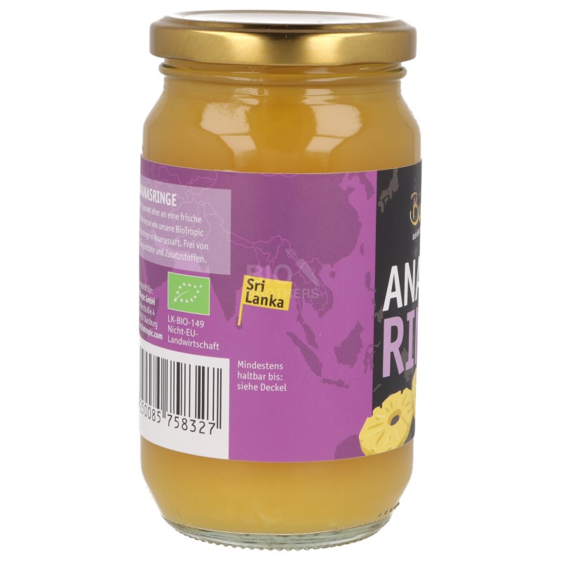 Ananas ad anelli sciroppato in succo