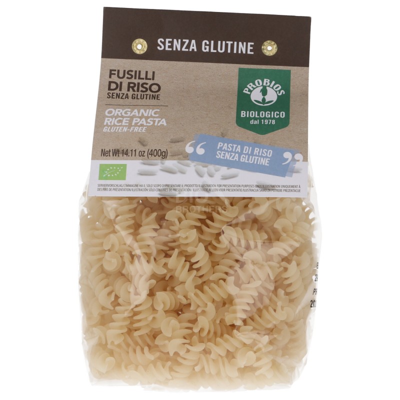Fusilli di riso senza glutine bio