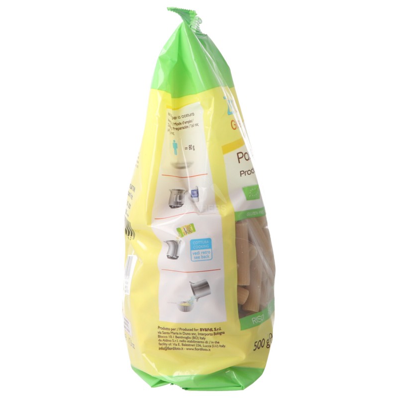 Rigatoni di riso integrale senza glutine bio