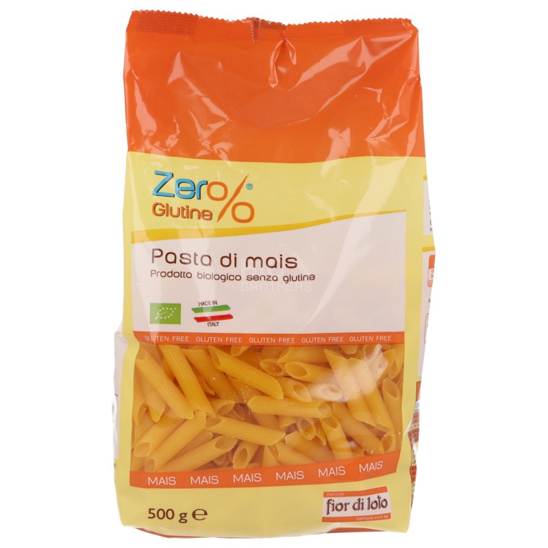 Penne di mais bio senza glutine