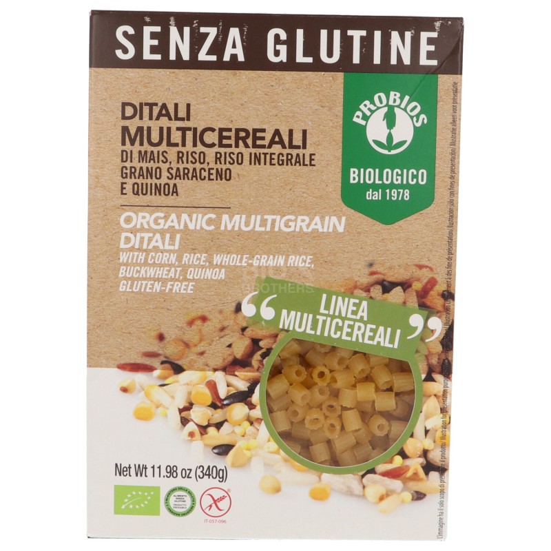 Ditalini multicereali di mais,riso,riso integrale , grano saraceno e quinoa