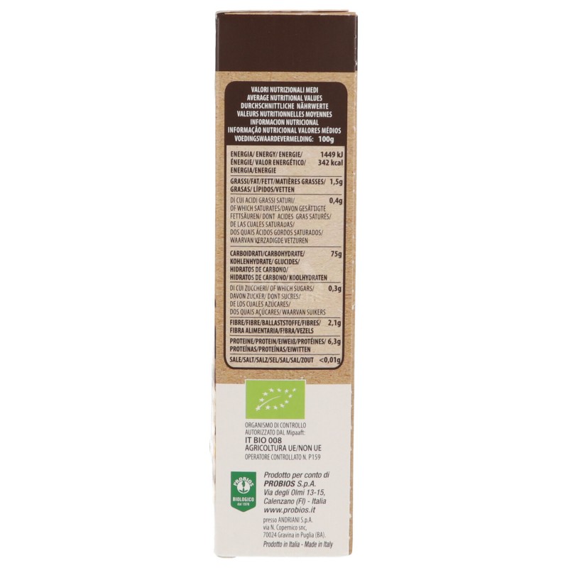 Ditalini multicereali di mais,riso,riso integrale , grano saraceno e quinoa