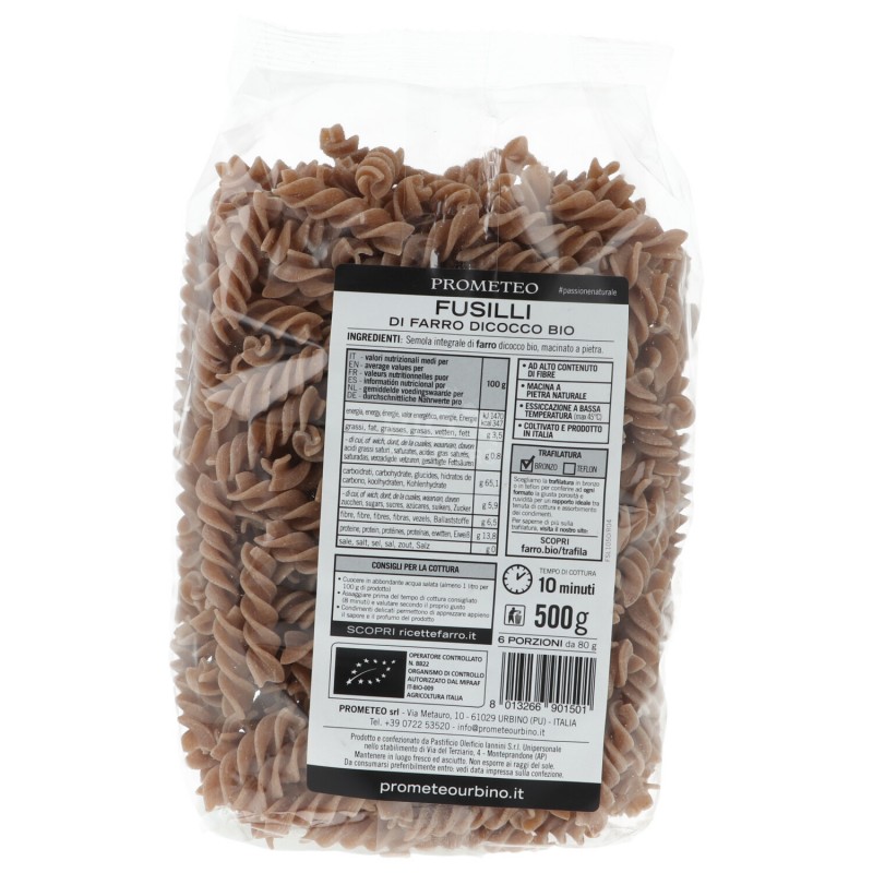FUSILLI  FARRO INTEGRALE GR500 
