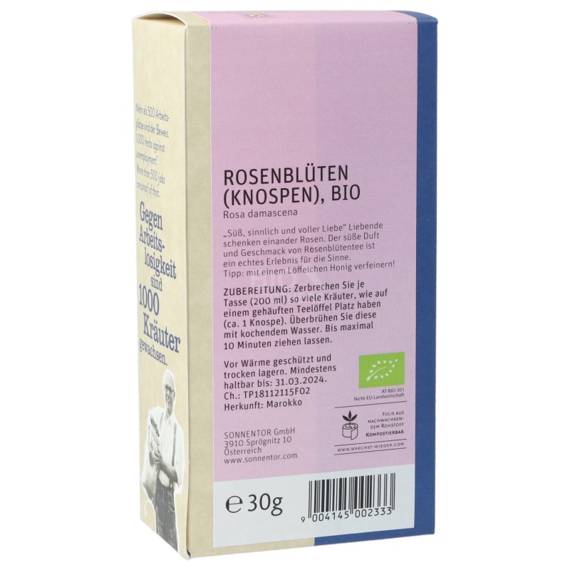 Boccioli di Rosa per infusi