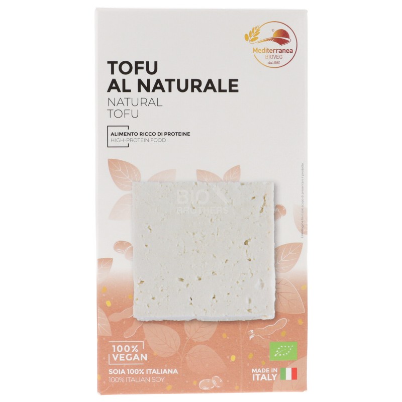 Tofu al naturale bio da soia italiana