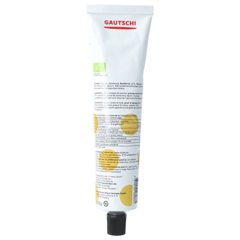 Senape  bio in tubetto