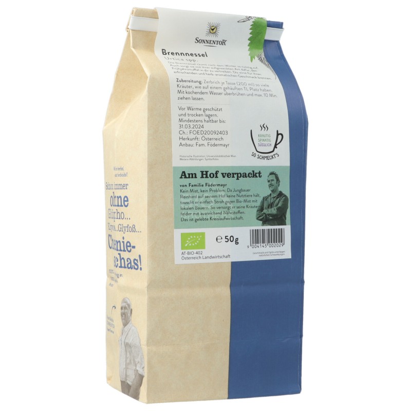 Foglie di ortica per infusi