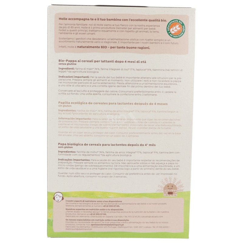 Pappa di mais e tapioca bio dal quarto mese