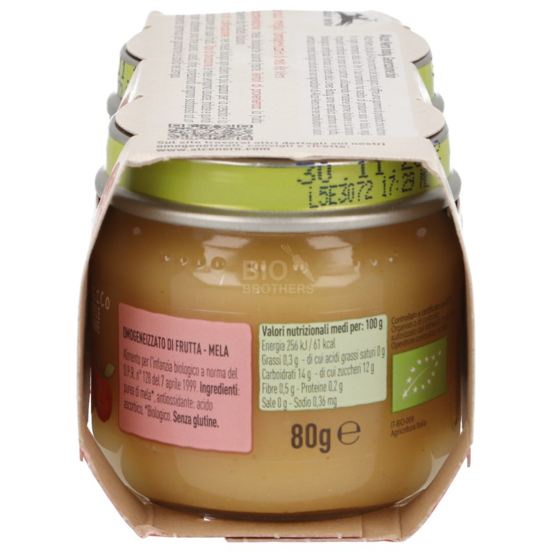 Omogeneizzato di mela biologico