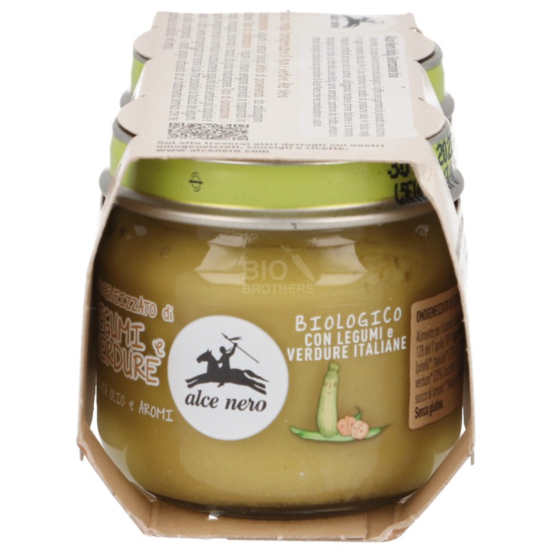 Omogeneizzato di legumi e verdure biologico