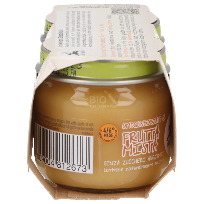 Omogeneizzato di frutta mista biologica