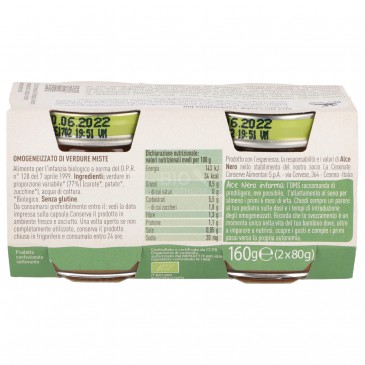 Omogeneizzato di verdure miste biologico Omogeneizzato di verdure miste biologico