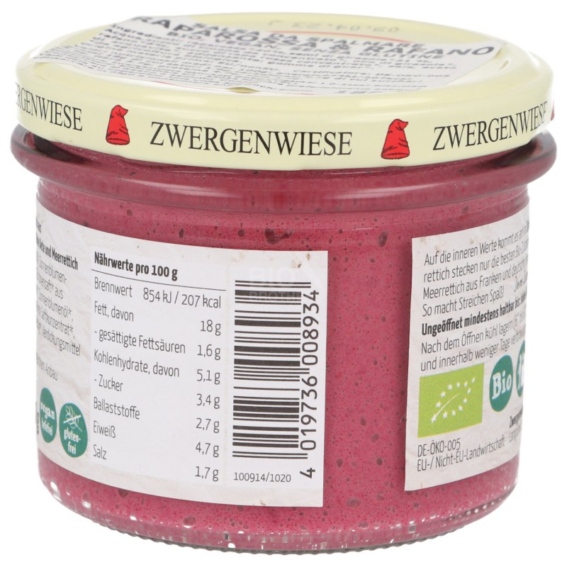 Salsa barbabietola rossa & rafano