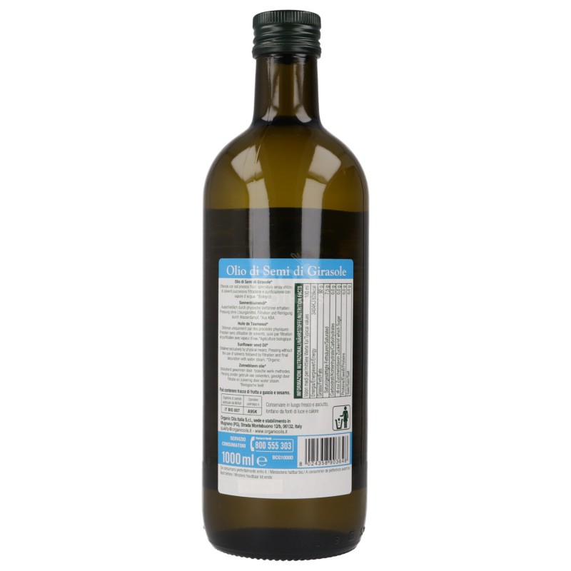 Olio di girasole deodorato spremuto a freddo