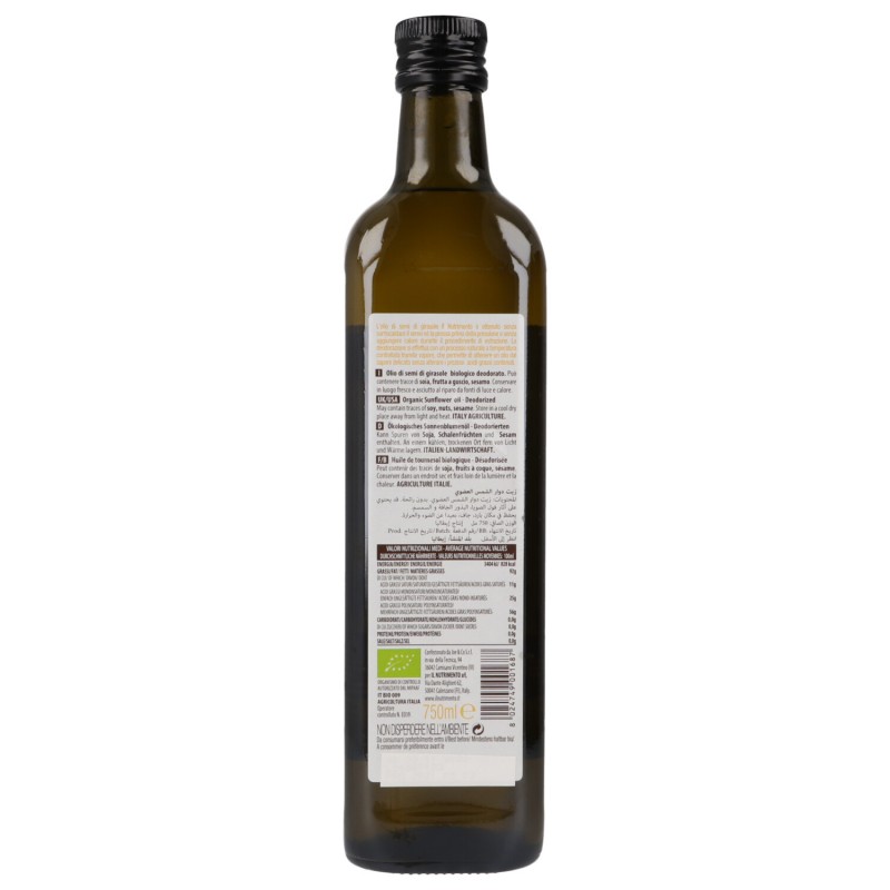 Olio di girasole deodorato spremuto a freddo