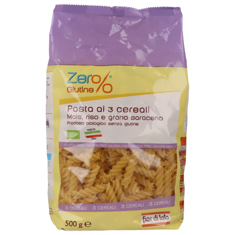 Fusilli ai tre cereali senza glutine bio