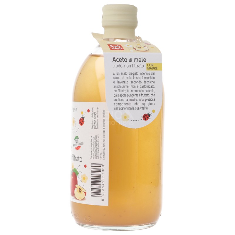 Aceto di mele crudo non filtrato