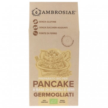 Preparato veloce per pancake con cereali germogliati senza glutine Preparato veloce per pancake con cereali germogliati senza glutine
