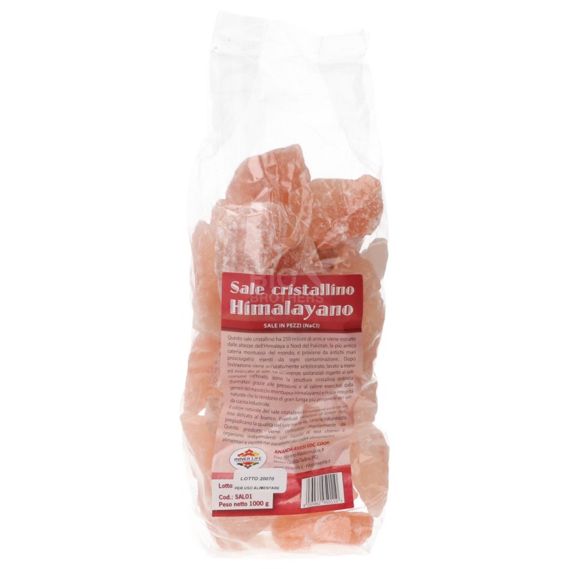 Sale rosa dell'Himalaya in pezzi