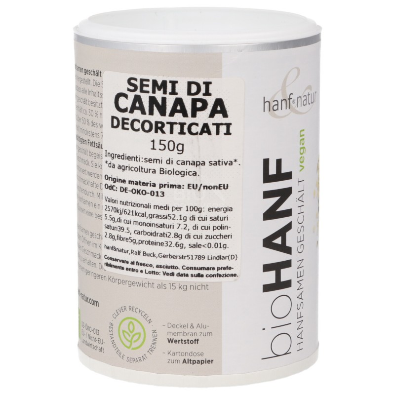 Semi di canapa decorticati