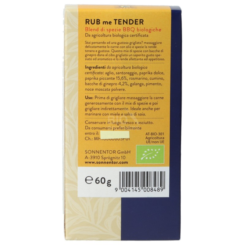 Rub me Tender, mix di spezie per grigliate