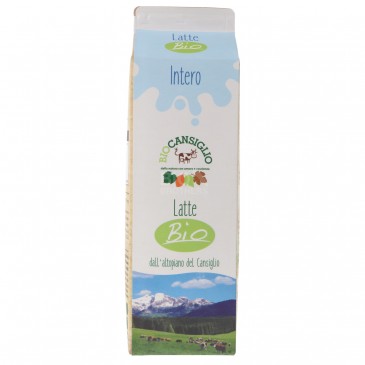 Latte fresco biologico intero