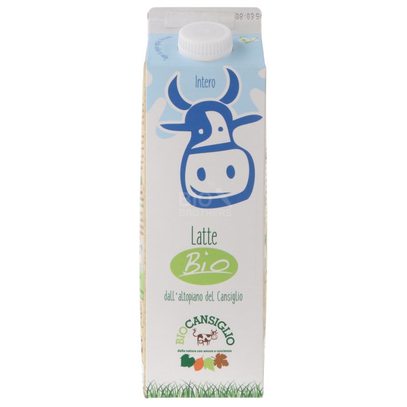 Latte fresco biologico intero