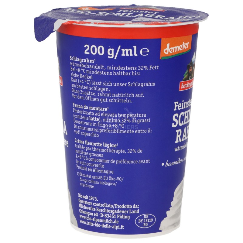 Panna bio fresca da montare