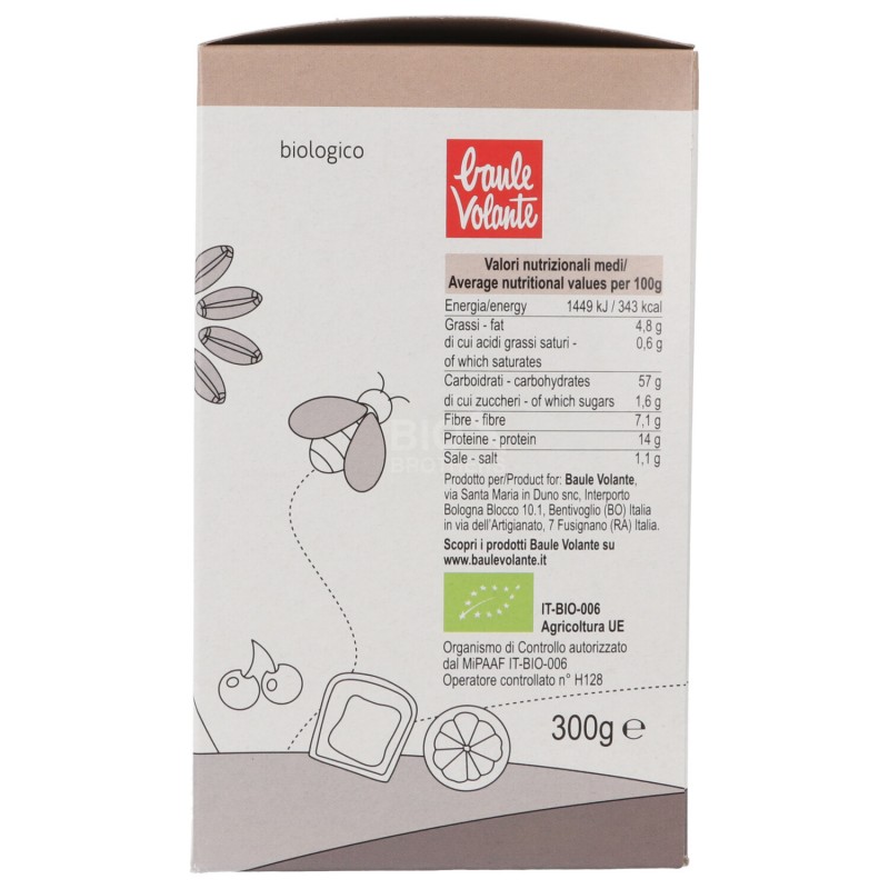 FETTE BISCOT. INTEGR. BIO 300GR BAULE