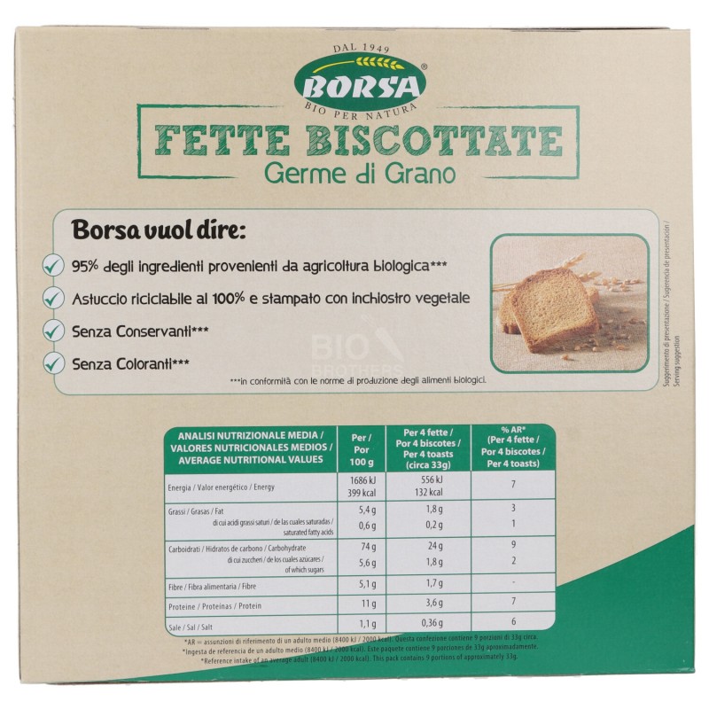 FETTE BISC.GERME DI GRANO 300GR BORSA