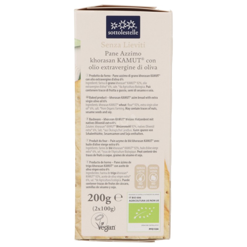 PANE AZZIMO KAMUT BIO 150GR SLS