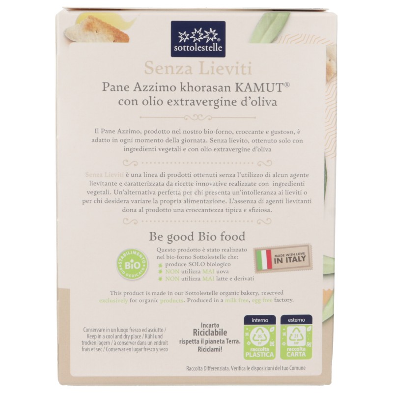 PANE AZZIMO KAMUT BIO 150GR SLS