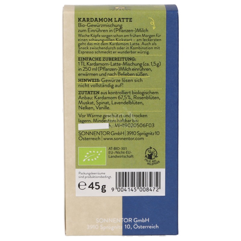 CARDAMOM-LATTE 45G SNN