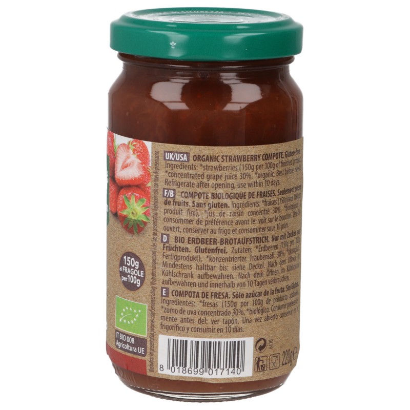 COMPOSTA FRAGOLA 220G PROBIOS