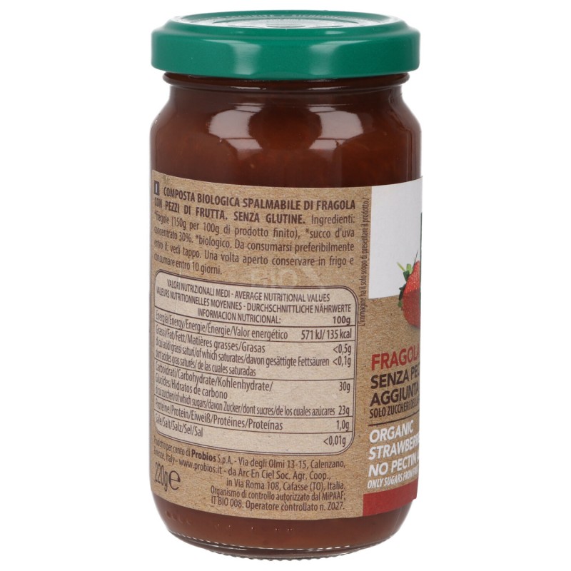COMPOSTA FRAGOLA 220G PROBIOS
