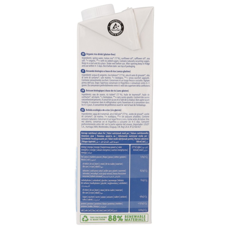 Bio rice drink natural