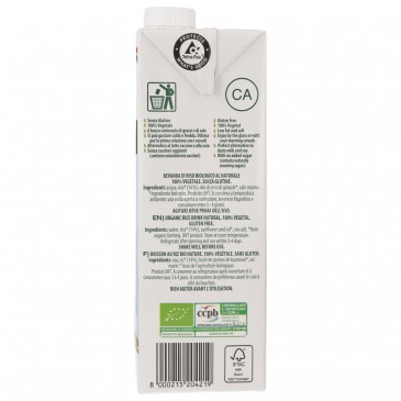 Bevanda di riso 100% vegetale Bevanda di riso 100% vegetale