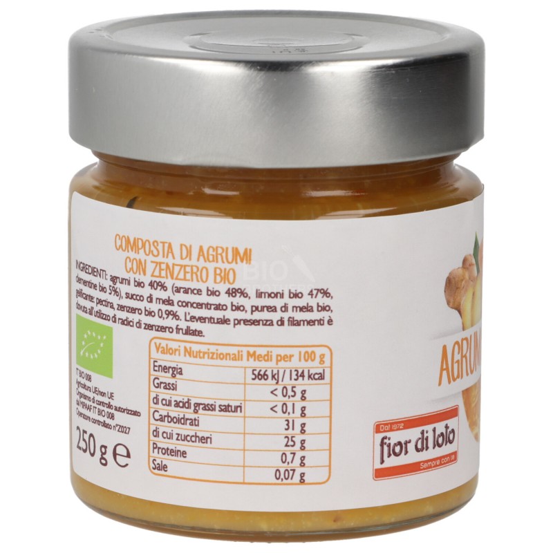 COMPOSTA AGRUMI ZENZERO 250G FDL