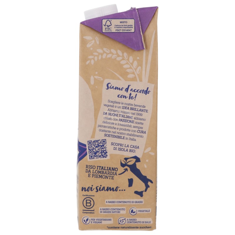 Bevanda riso integrale bio