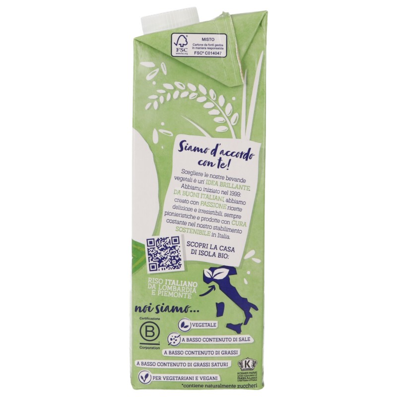 Bevanda vegetale riso bio original
