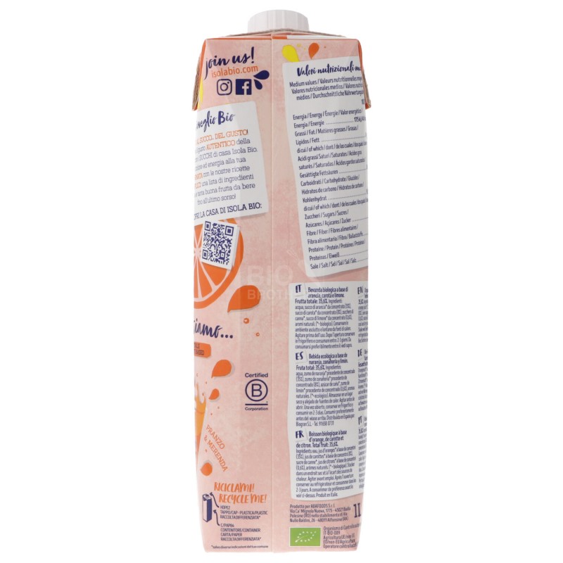 ARANCIO CAROTA LIMONE 1LT ISOLABIO