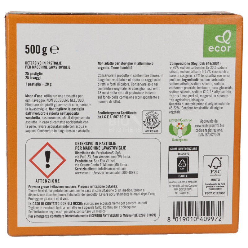 PASTIGLIE LAVASTOVIGLIE 25PZ ECOR 